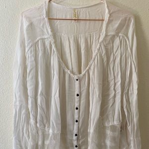 Free People White Blouse